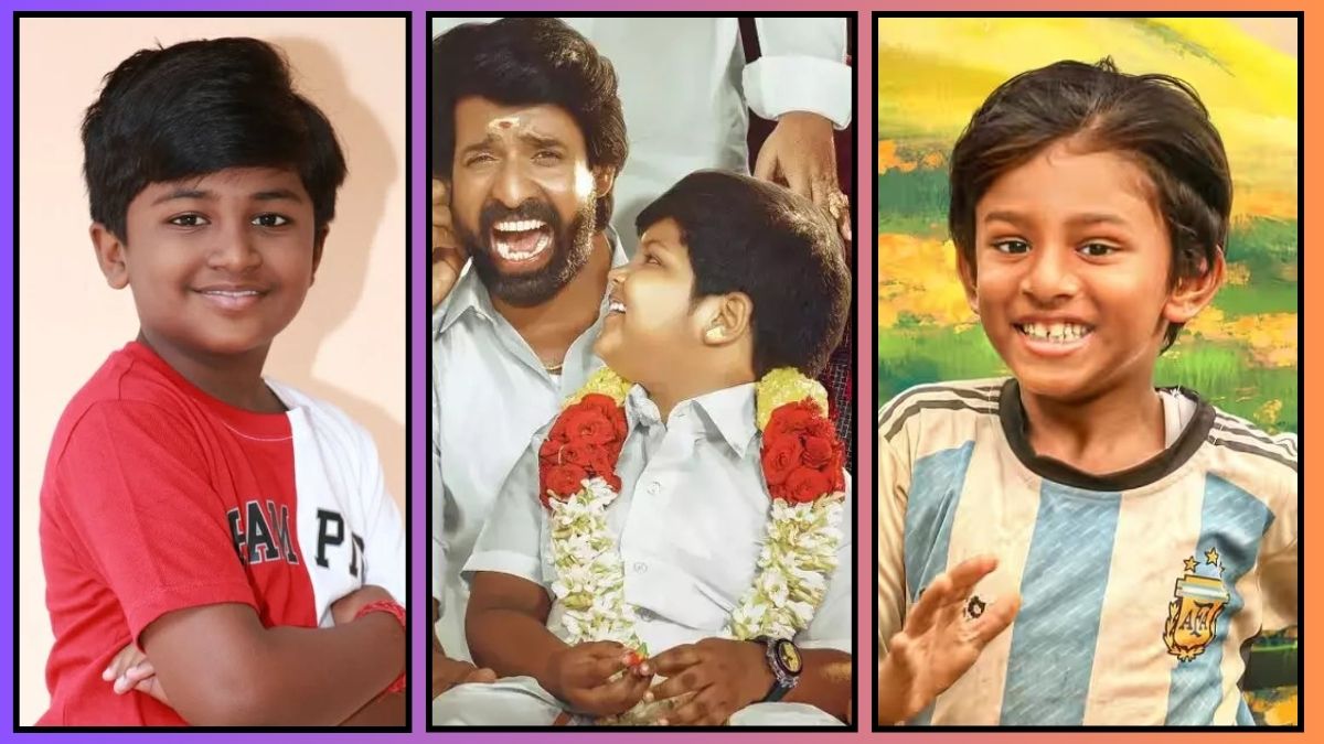 Indian family supporting child talent