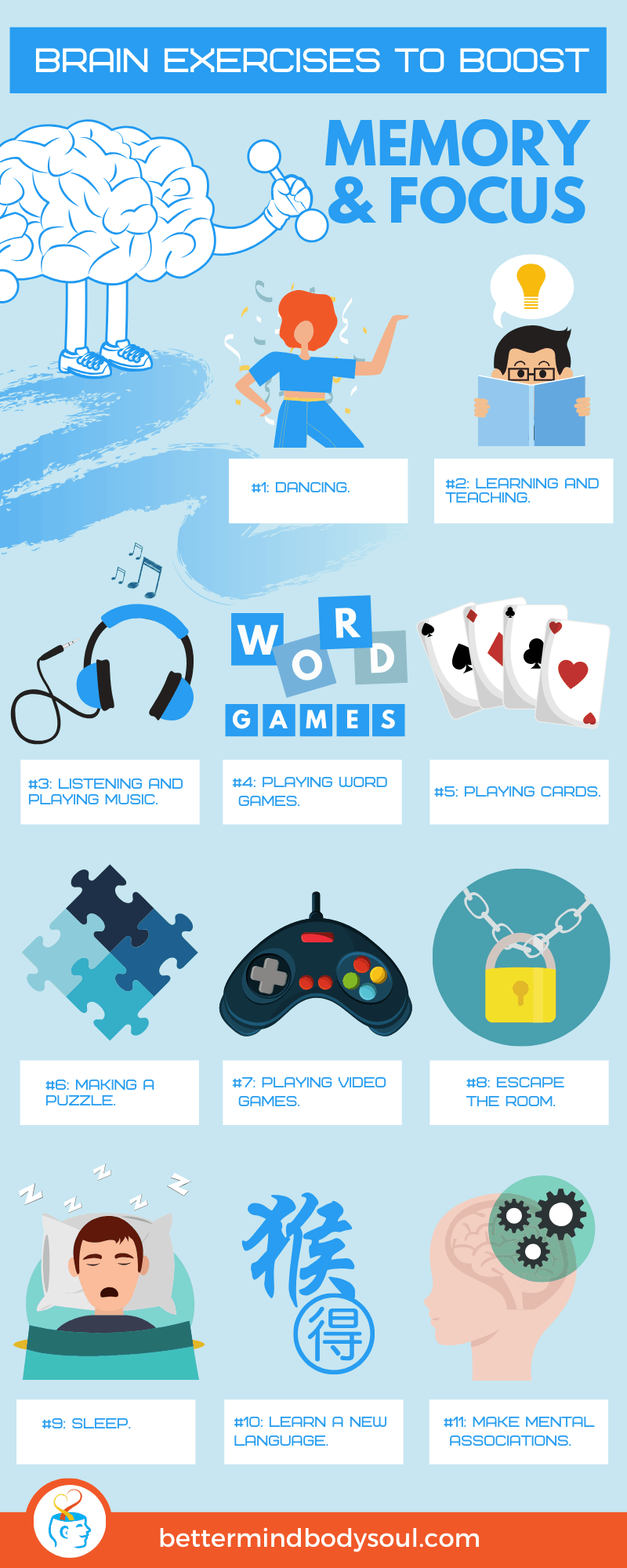 Memory training cognitive exercises