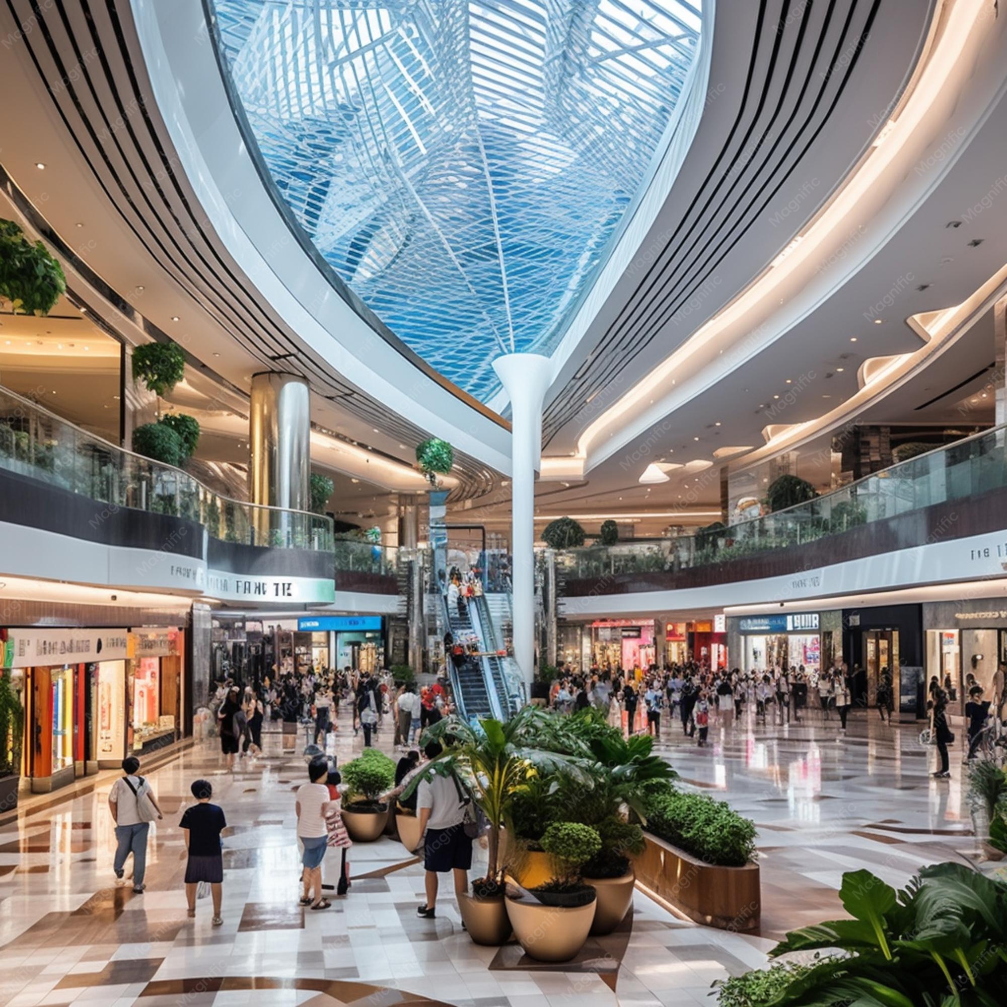 indoor mall walking path