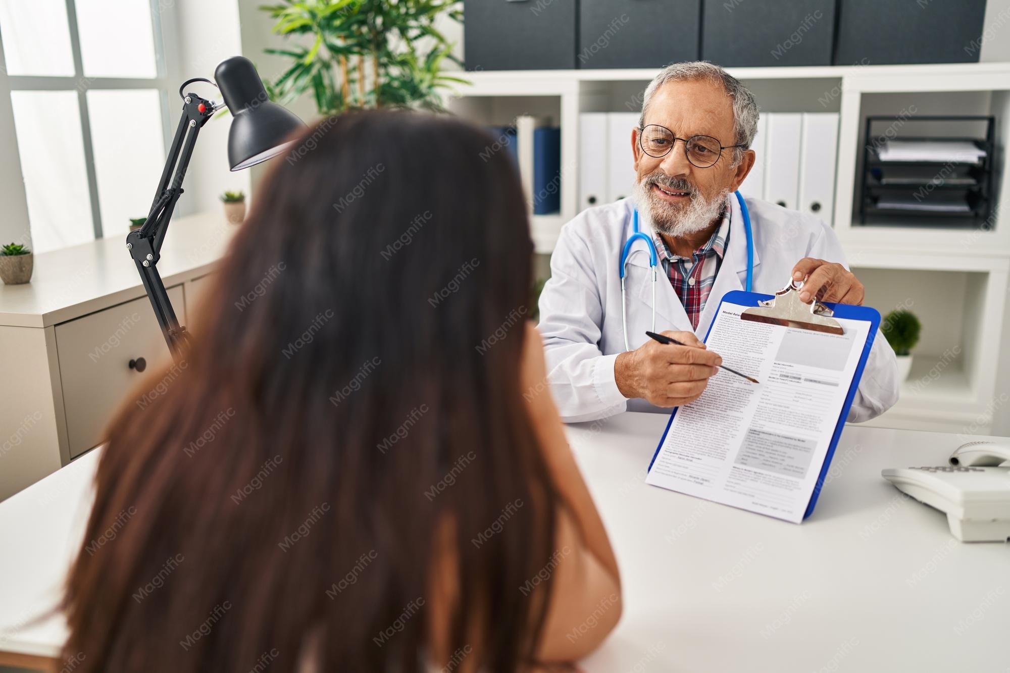 medical doctor consultation senior