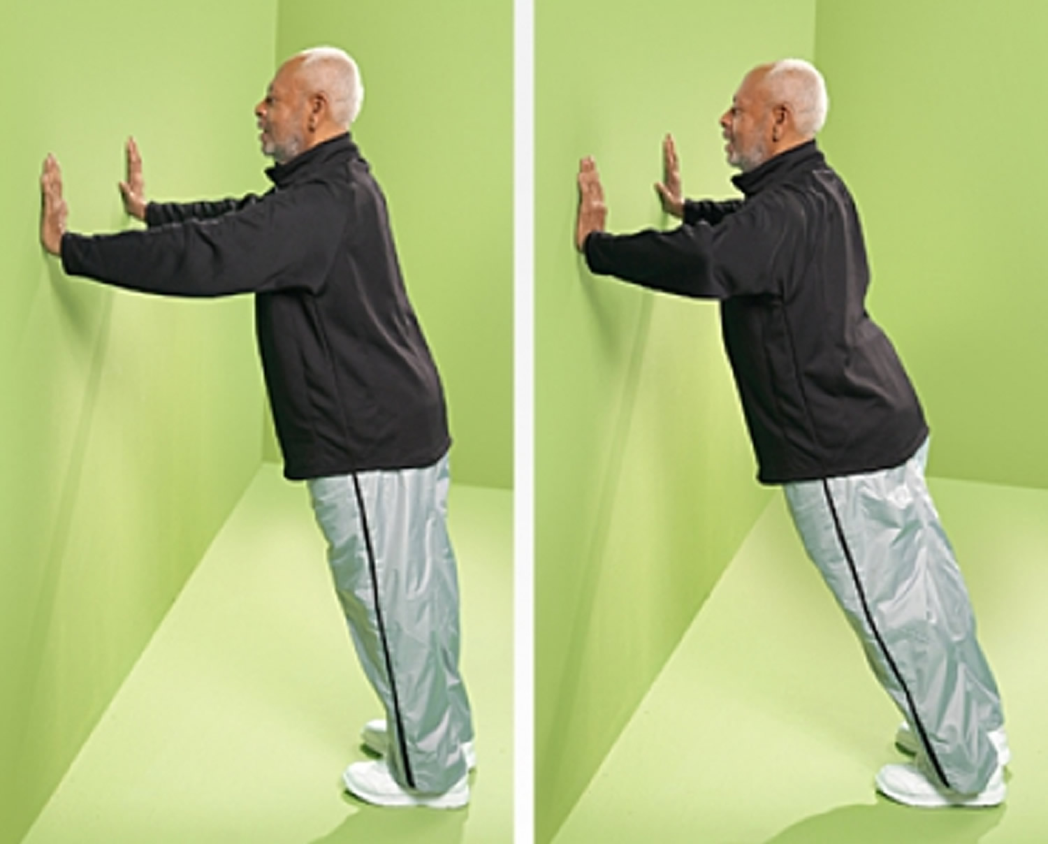 senior wall push-ups exercise