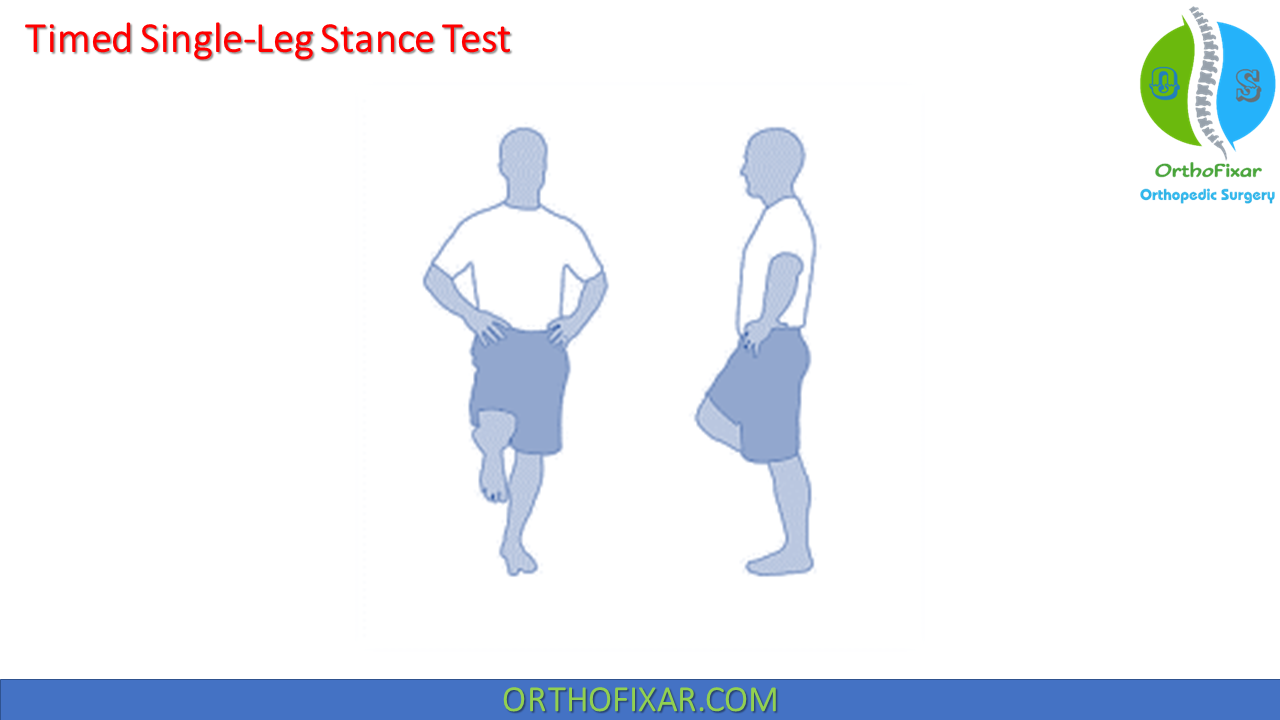senior balance one leg test