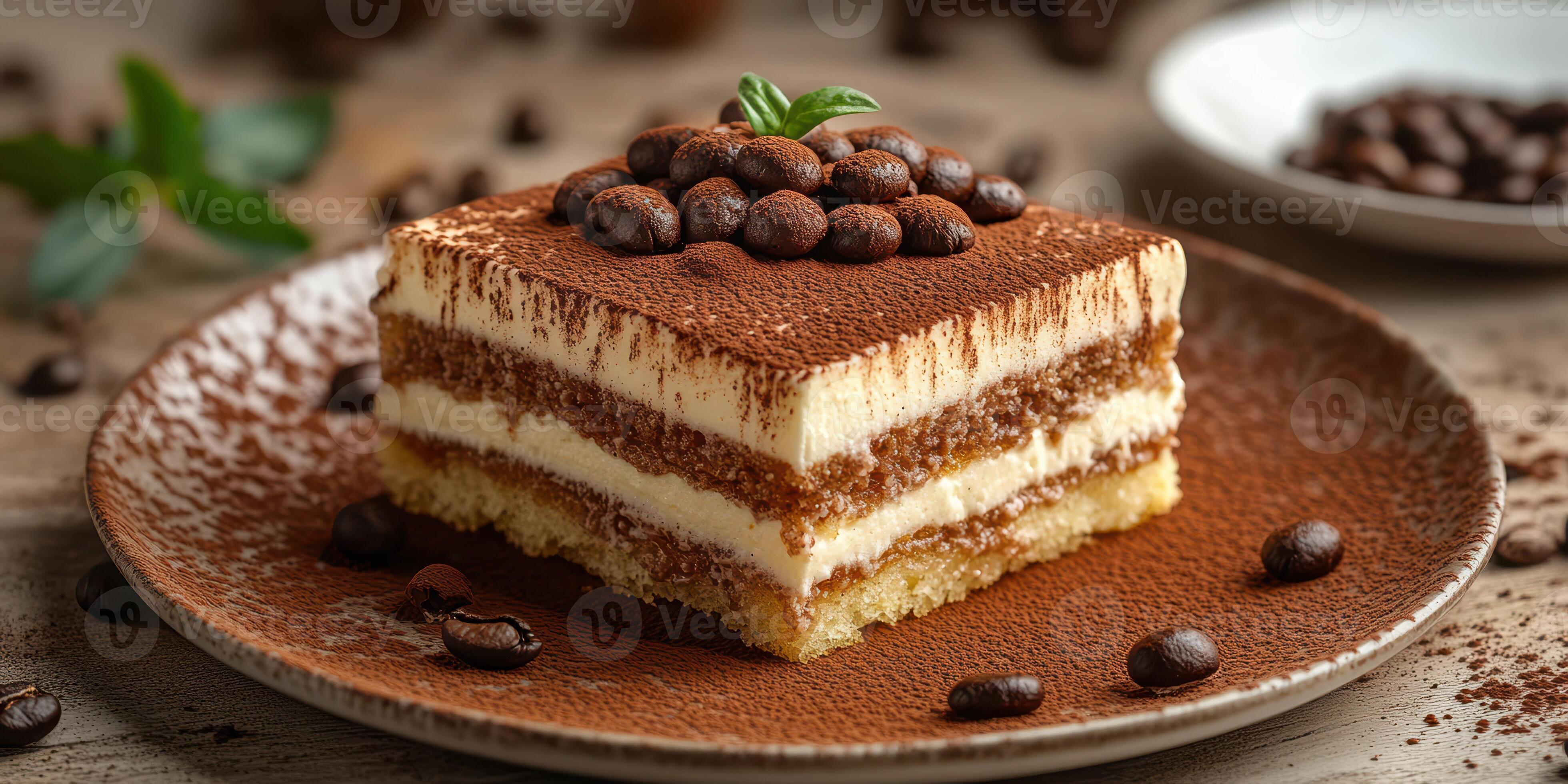 Tiramisu coffee layered dessert