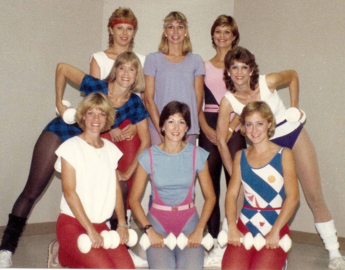 1985 aerobics fitness class