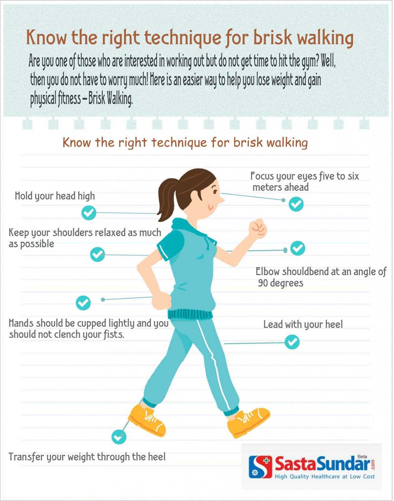 brisk walking exercise