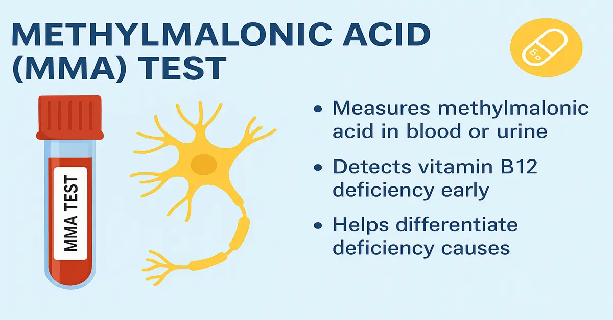 Methylmalonic acid MMA test