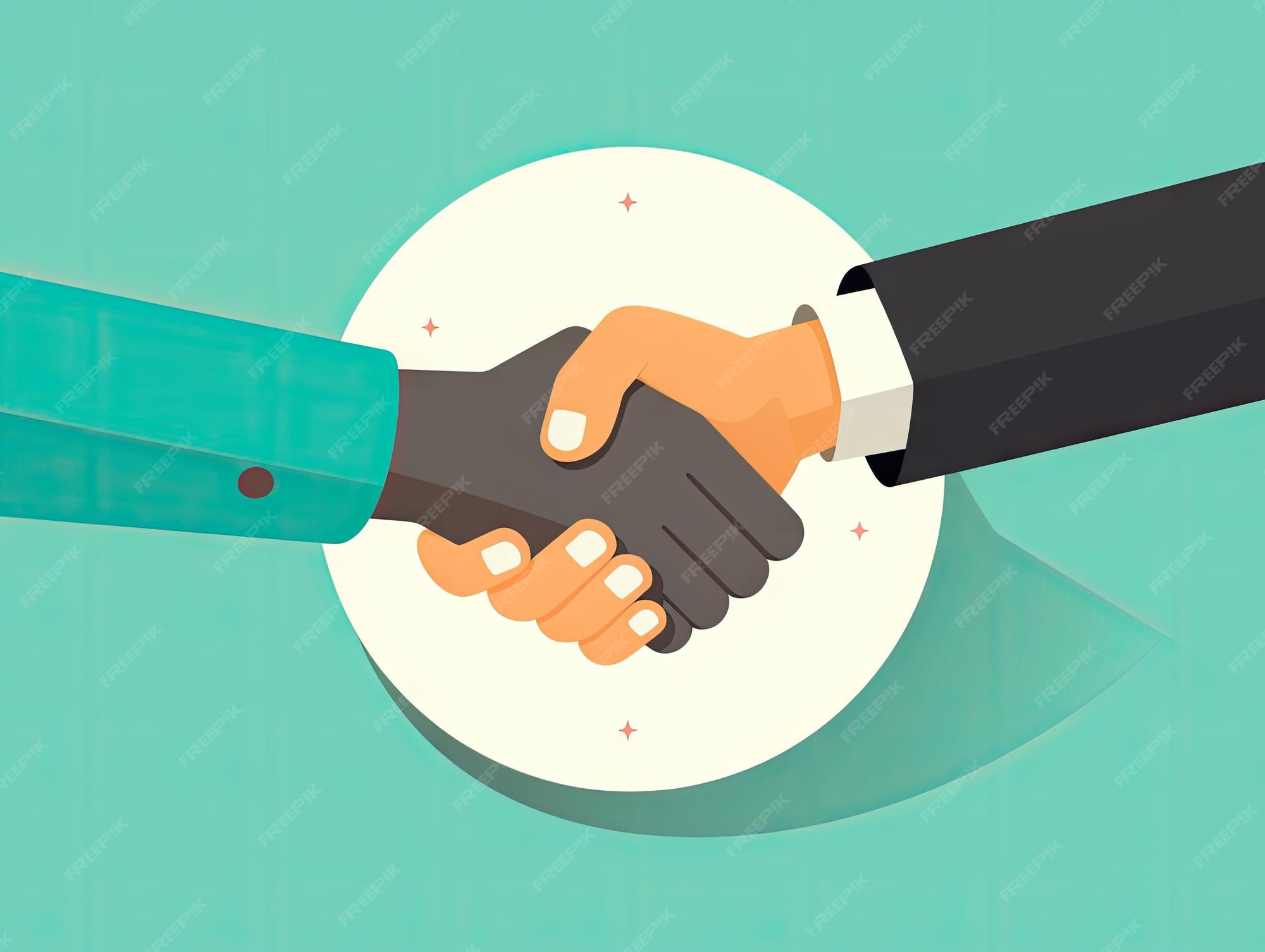 social contract handshake metaphor