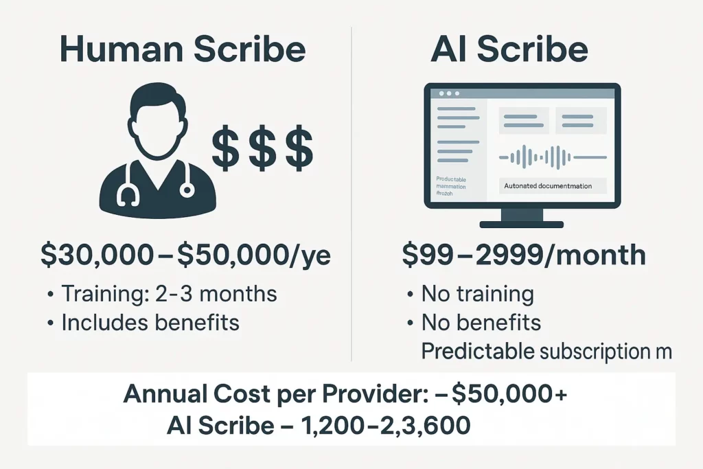 Human vs AI cost comparison