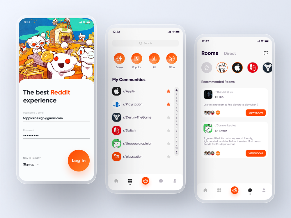 Reddit platform interface