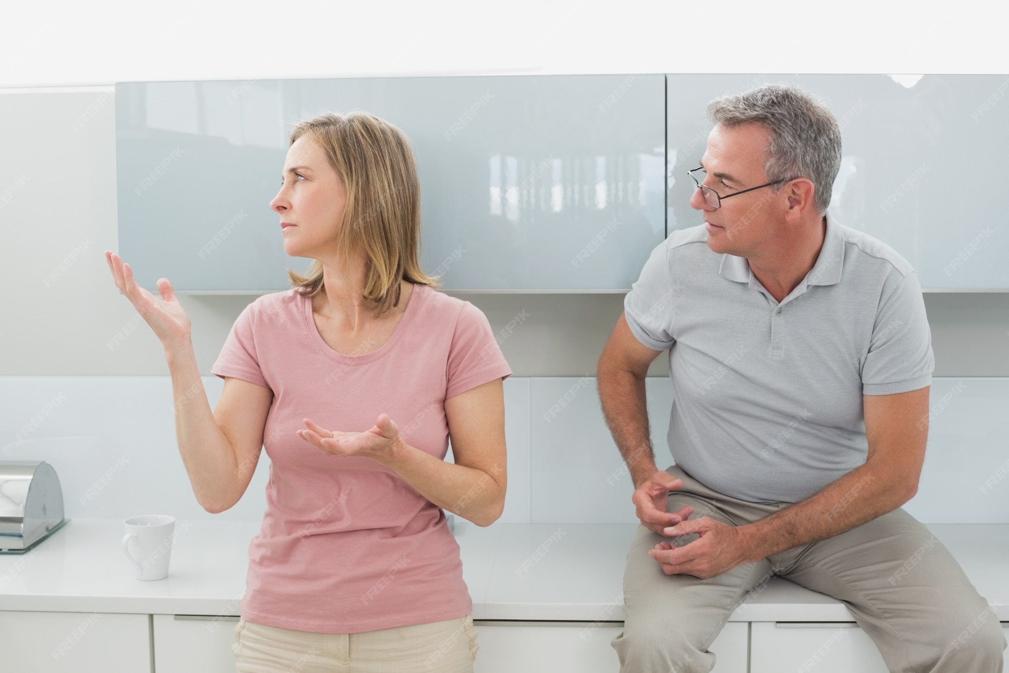 Kitchen table argument couple