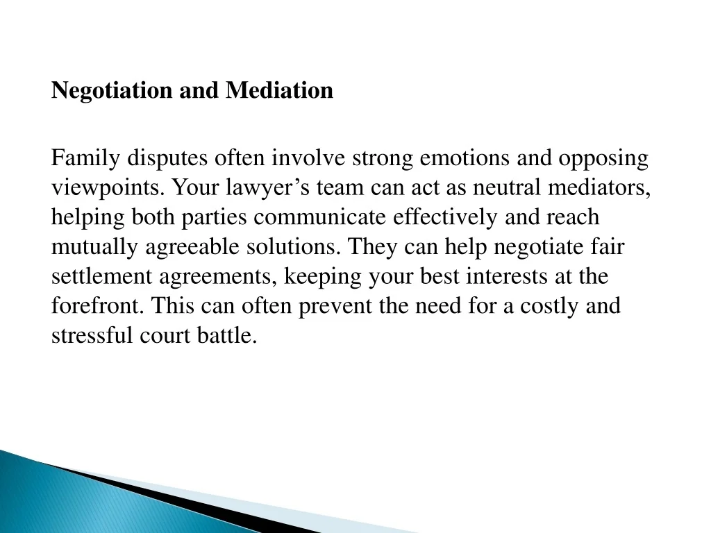 Domestic roles negotiation