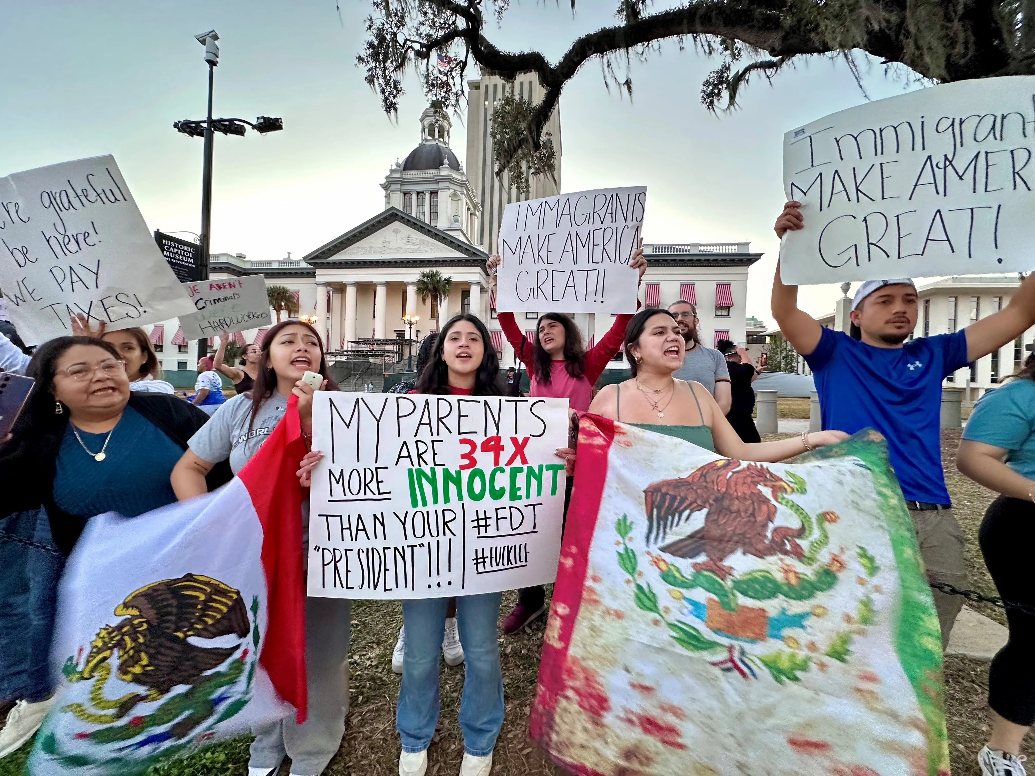 UBI protest sign