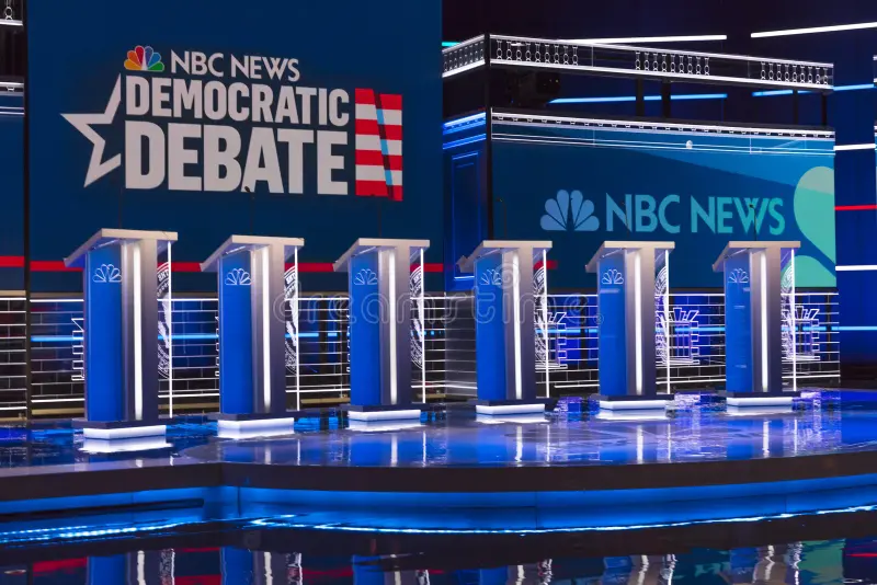 Democratic presidential debate stage