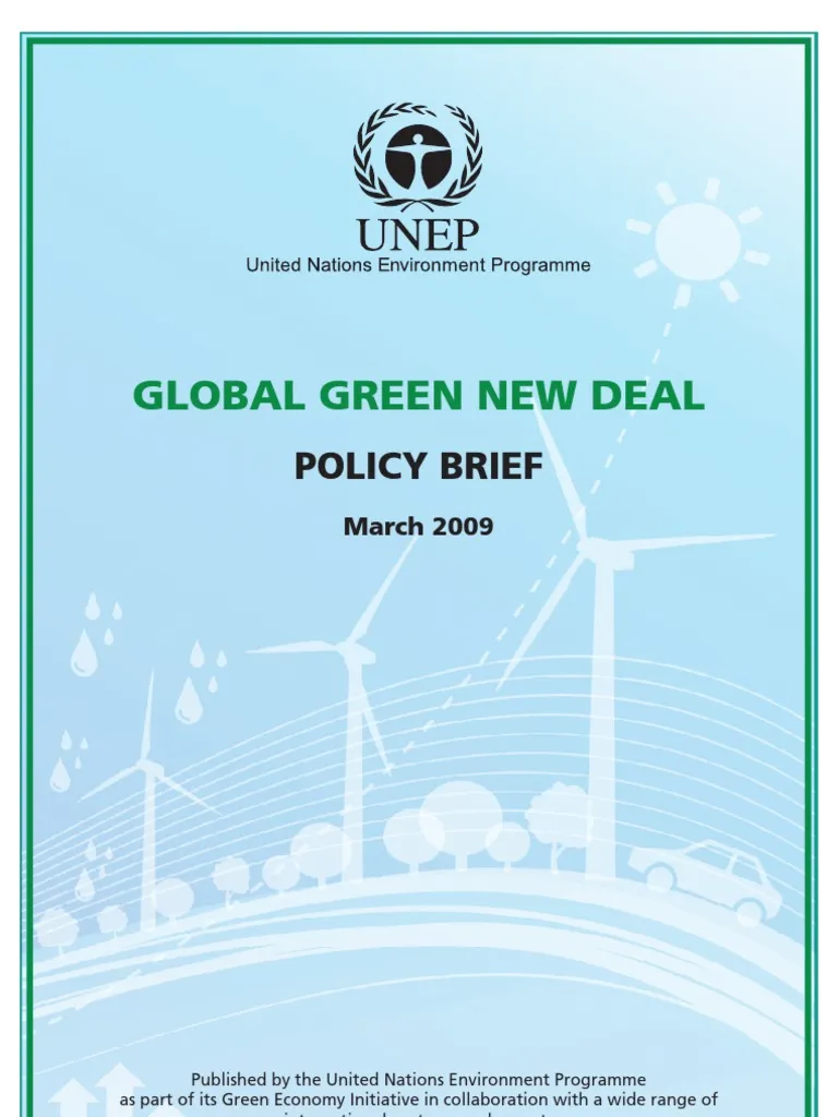 Green New Deal policy proposal