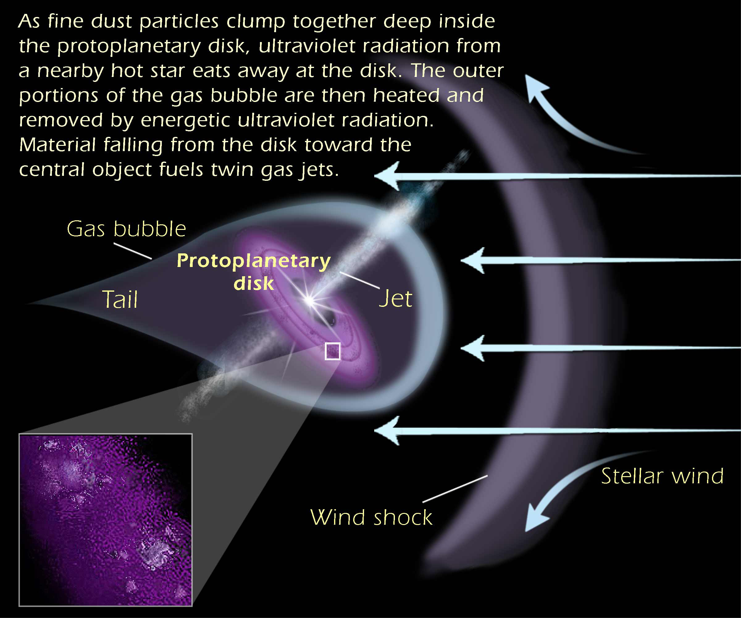 protoplanetary disk illustration