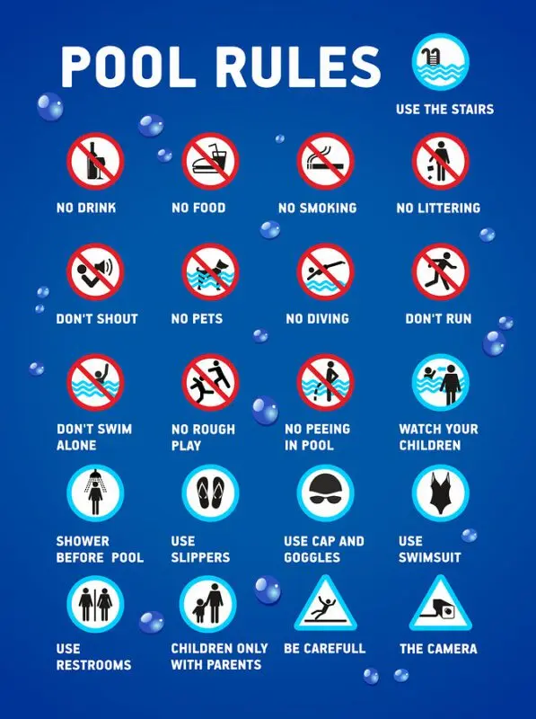 public pool etiquette rules