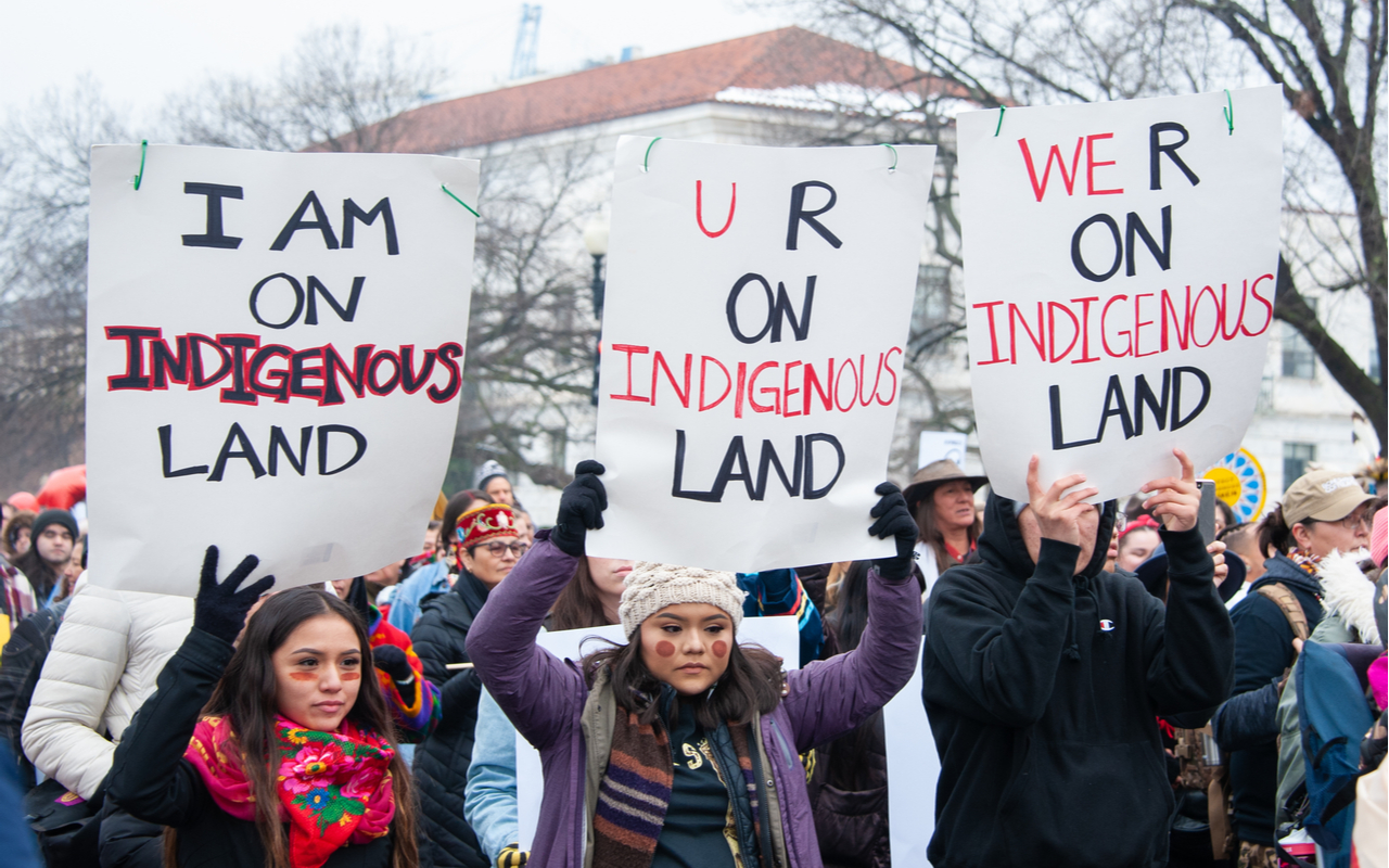 Indigenous protest land rights