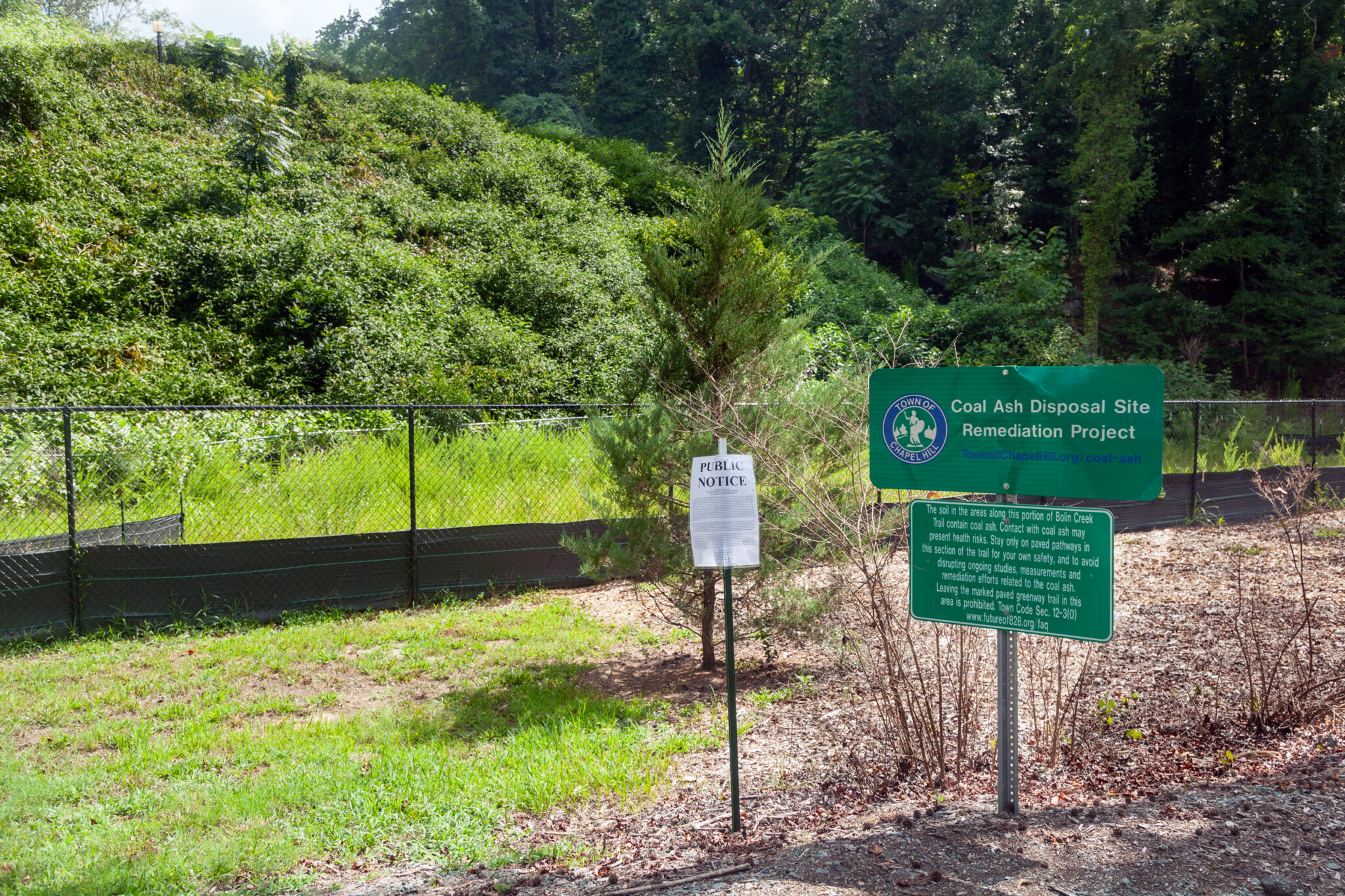 coal ash remediation site