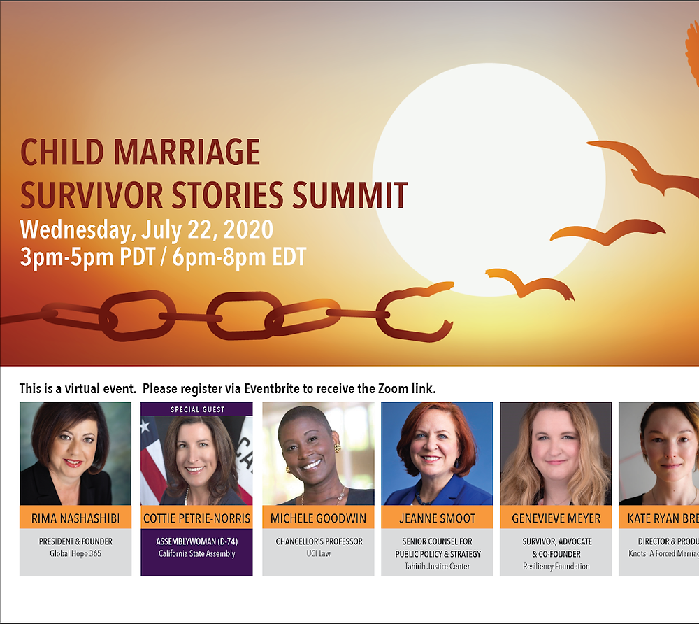 Child marriage survivor testimony hearing