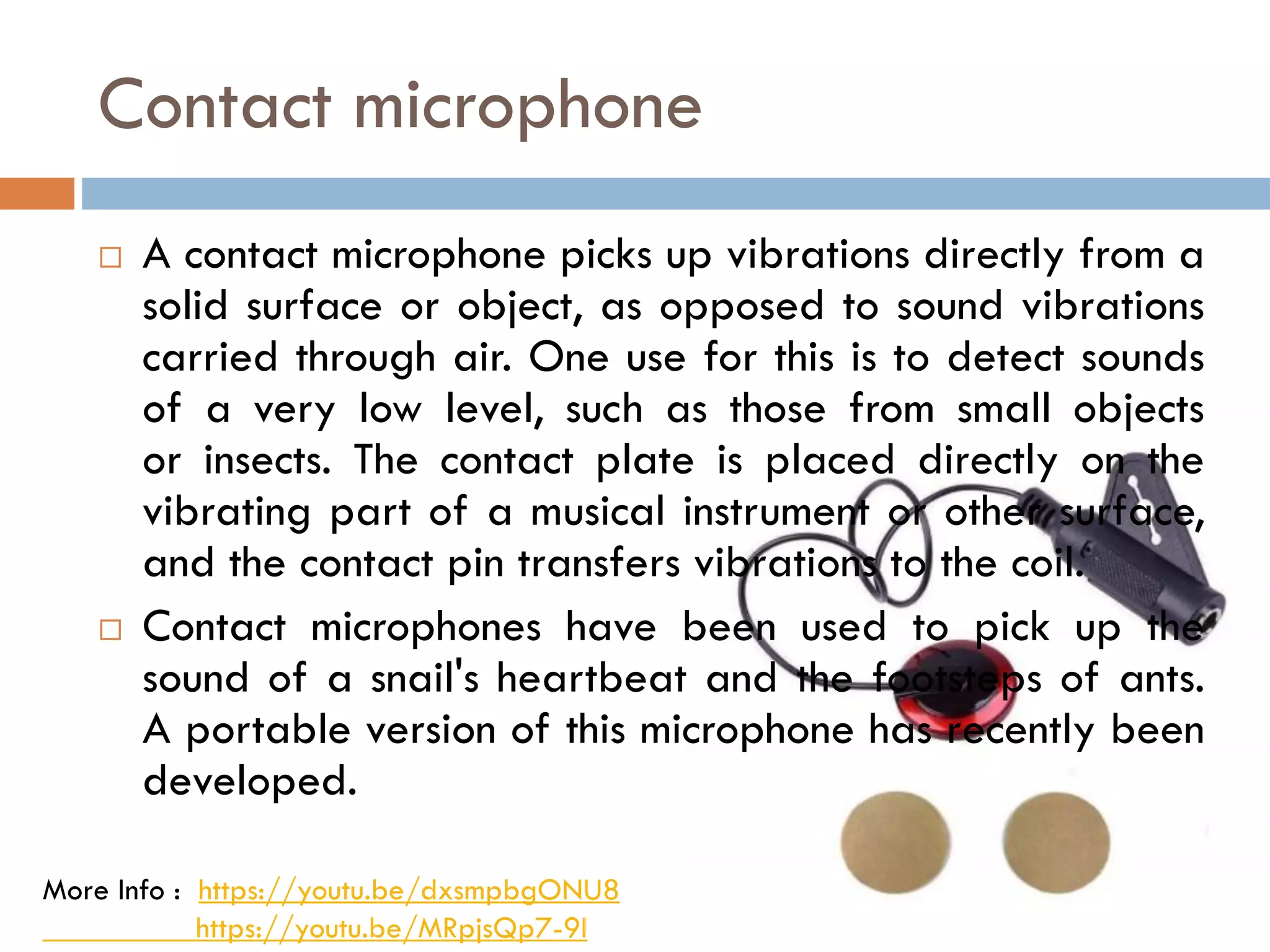 contact microphone snail sound