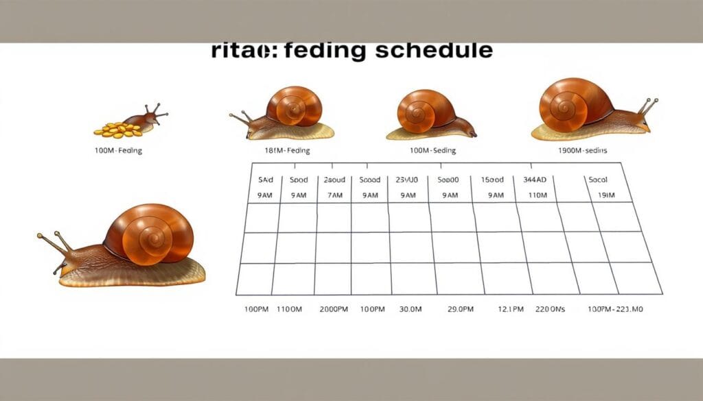snail feeding schedule
