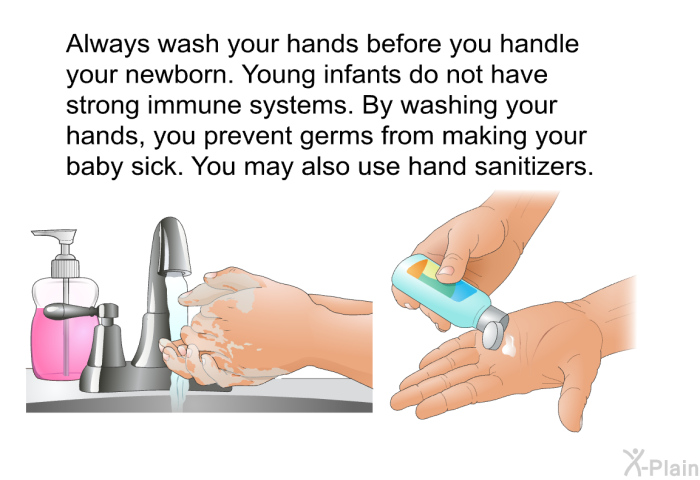 handwashing newborn care