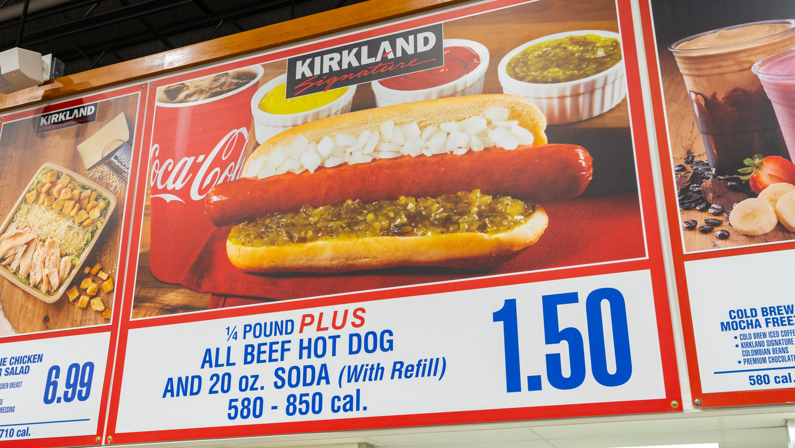 Costco food court hot dog