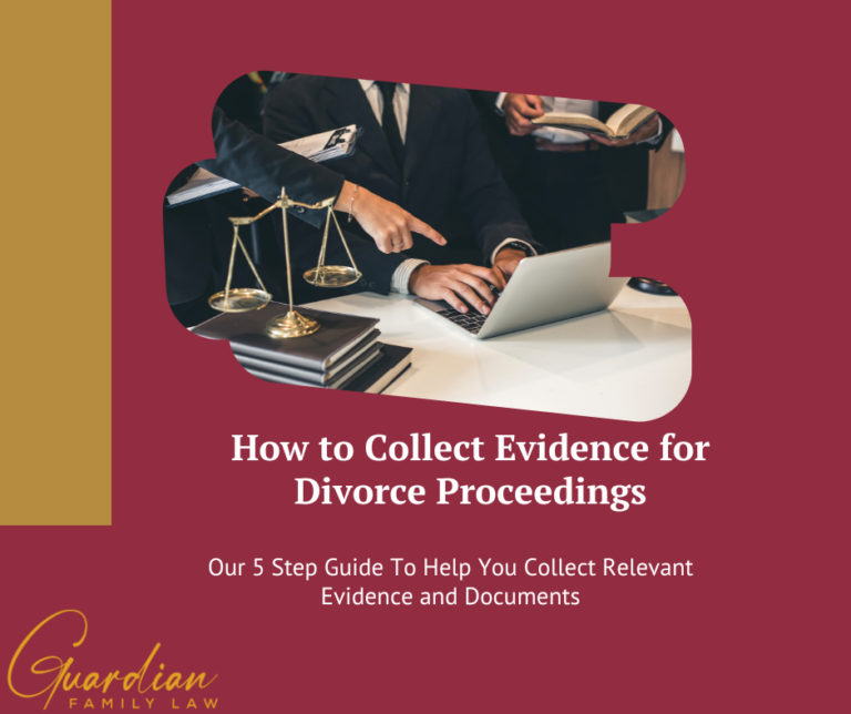 documenting divorce evidence