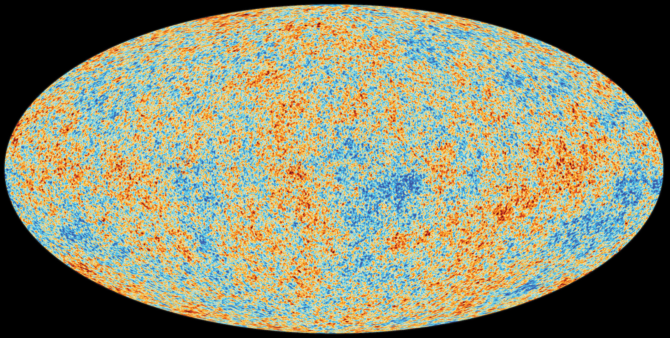 cosmic microwave background radiation map
