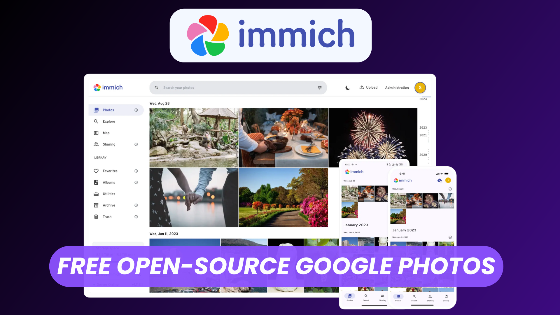 Open-source Immich community support
