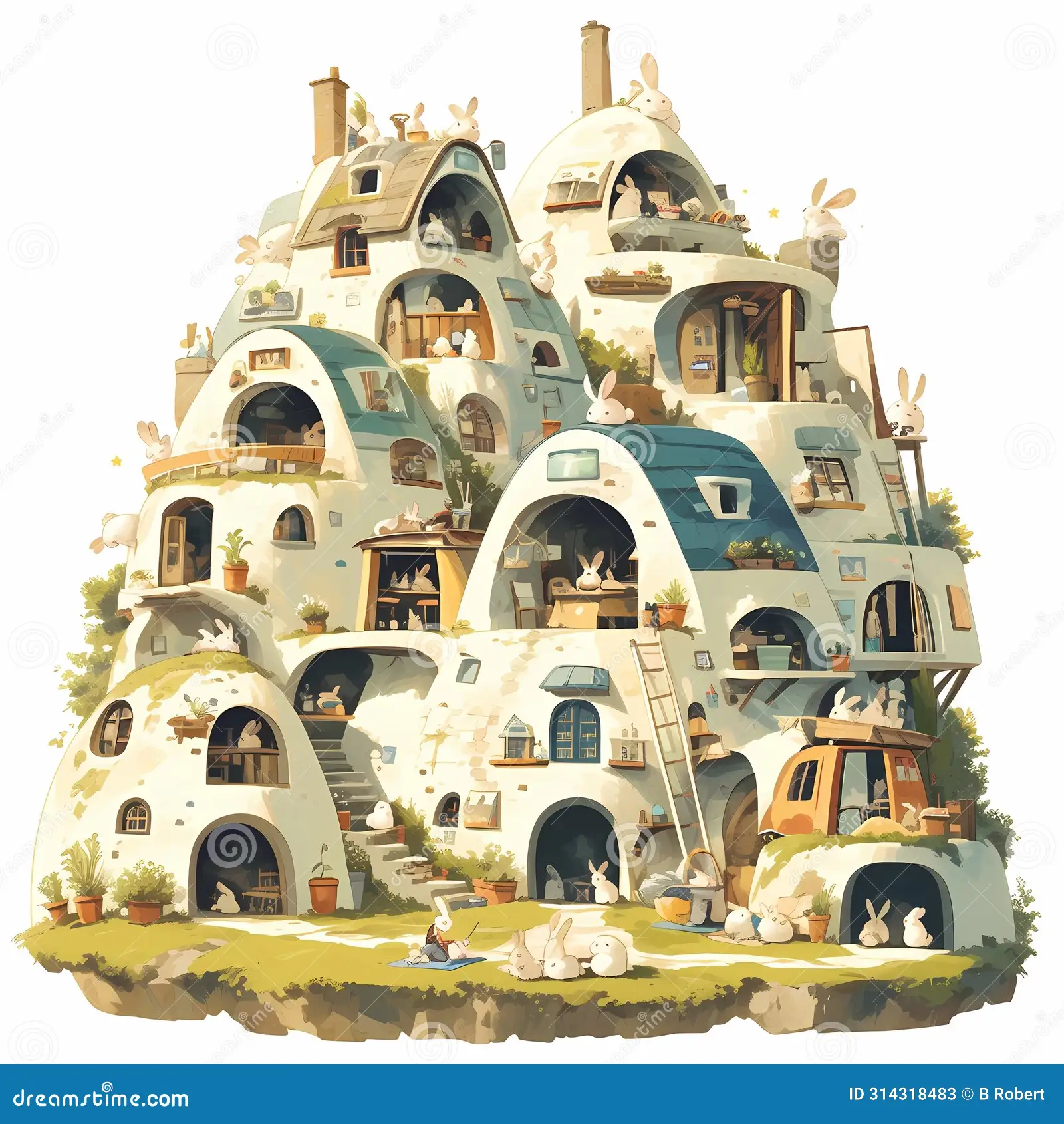 rabbit burrow escape scene