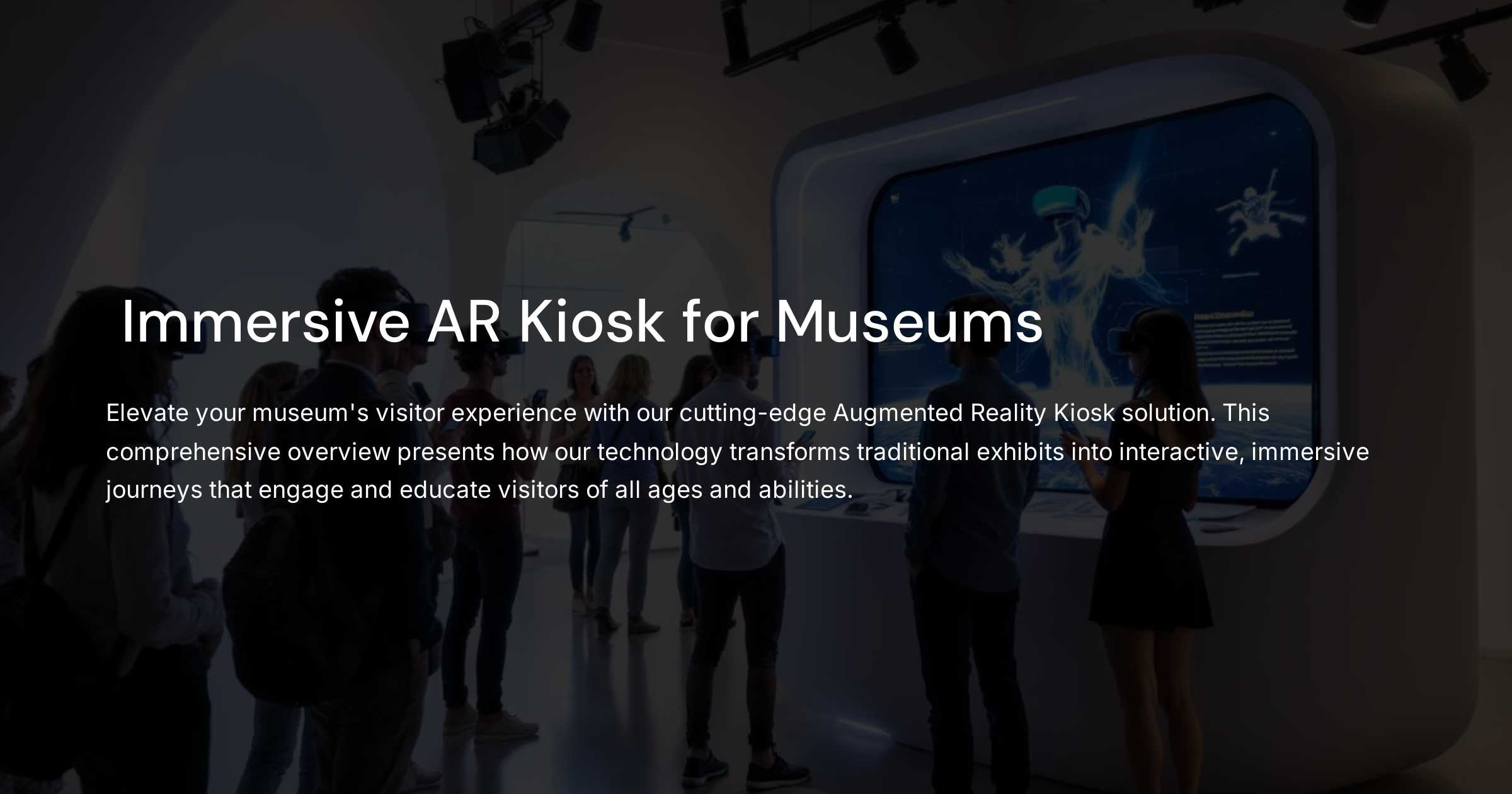 AR kiosks Colosseo museum