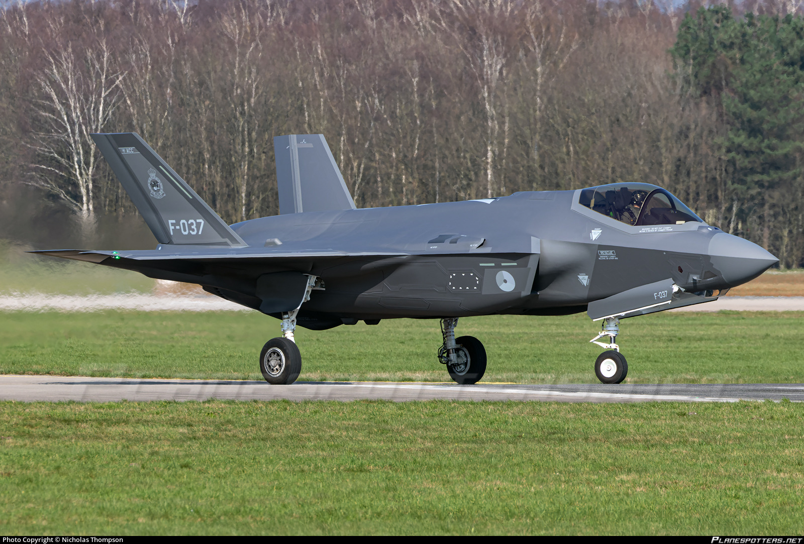 Royal Netherlands Air Force F-35 escort