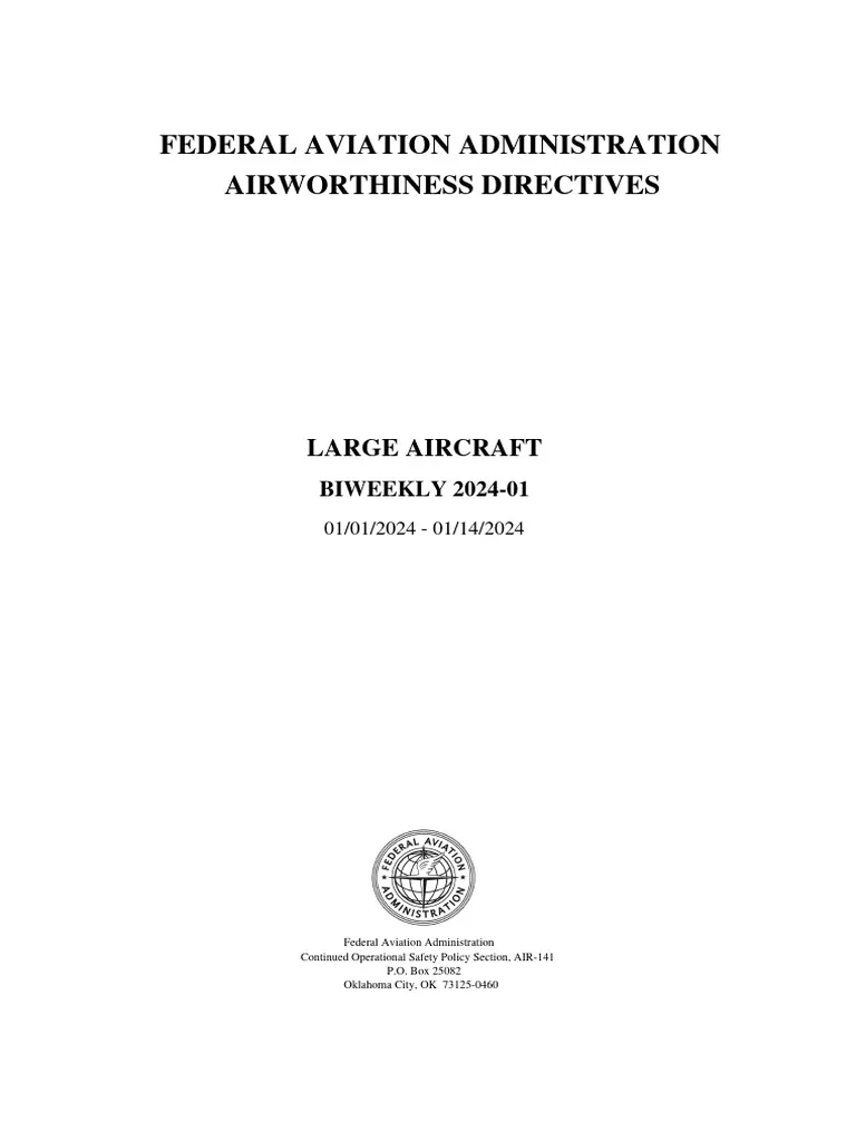 federal aviation administration directive