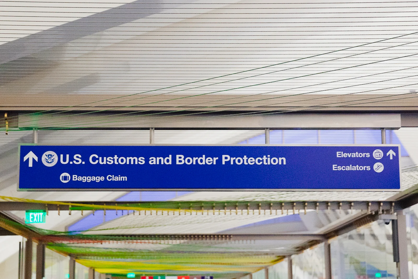 international flights customs border