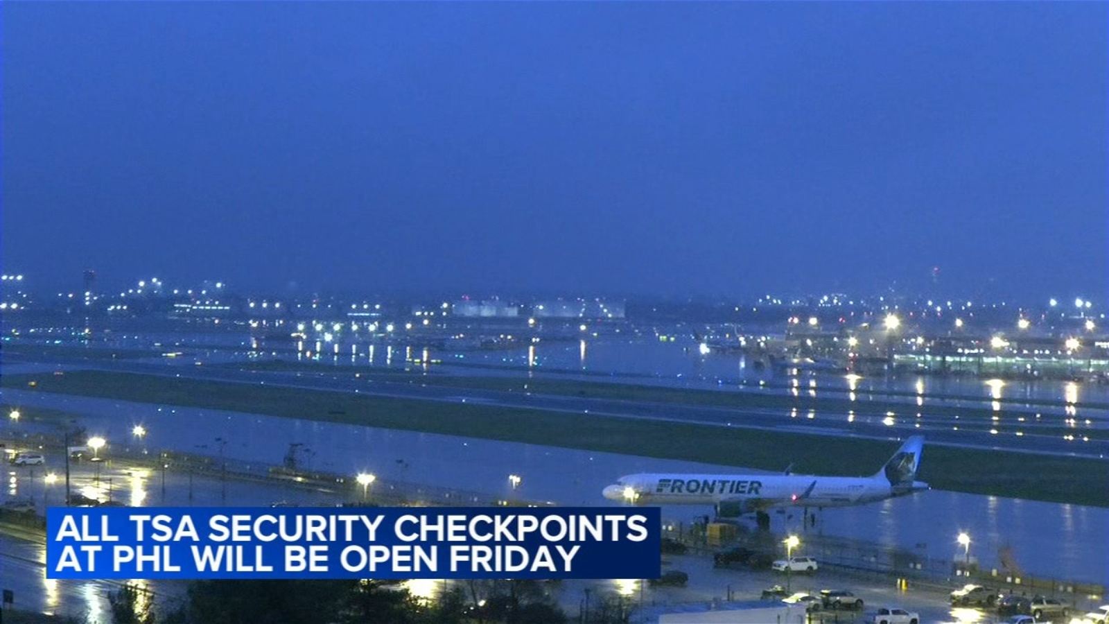 TSA security checkpoint closed