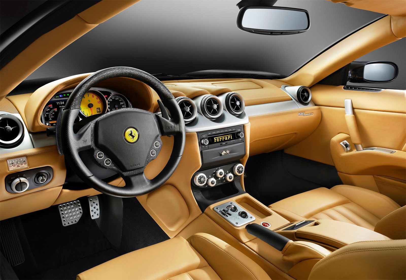 Ferrari luxury car interior