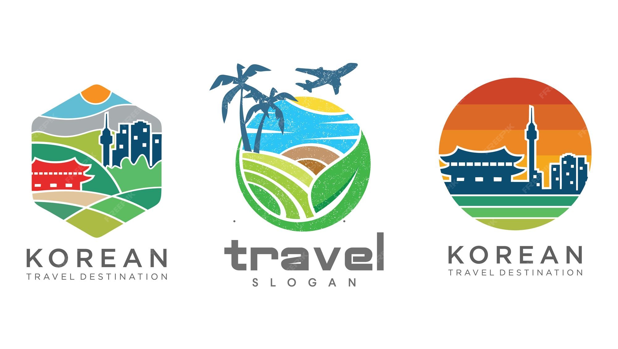 Korea tourism logo typography