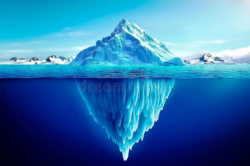 Atlantic Ocean floating money
