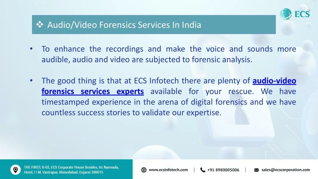 video tape forensic analysis