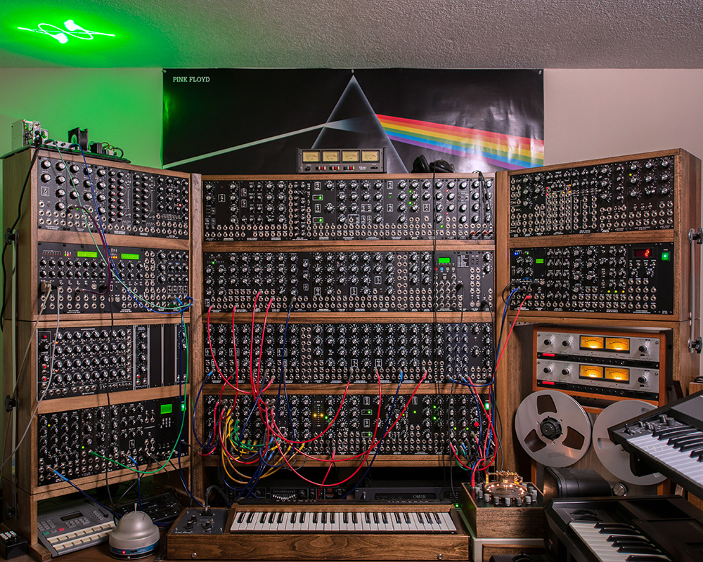 modular synth studio