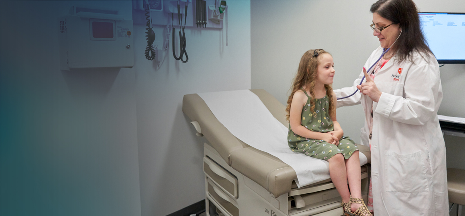 Pediatric endocrinology clinic examination