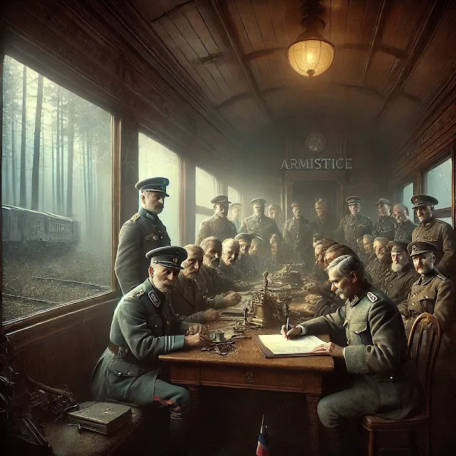 1918 WWI armistice carriage Compiègne