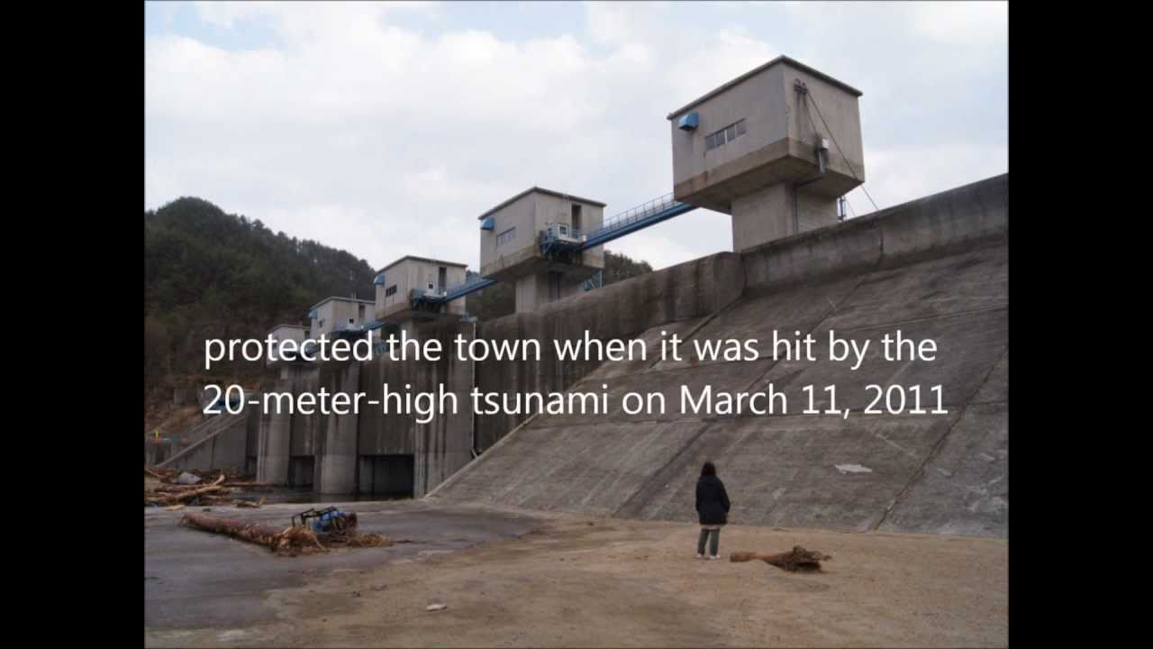 Japanese floodgate tsunami protection