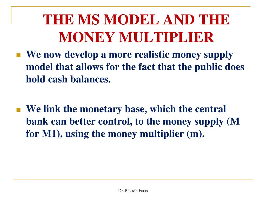 money multiplier textbook model