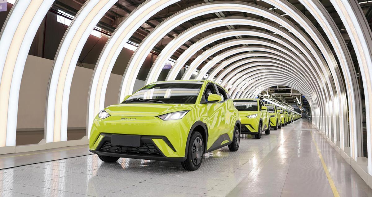 BYD vertical integration factory