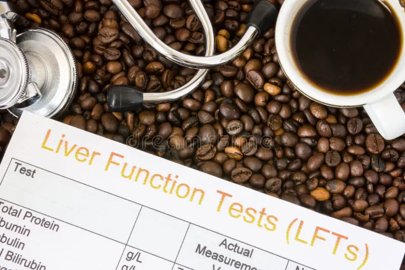 coffee liver enzymes test