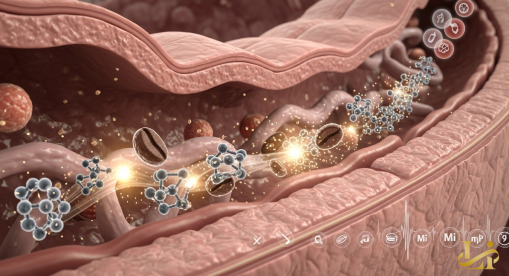 Coffee digestion and metabolic pathways