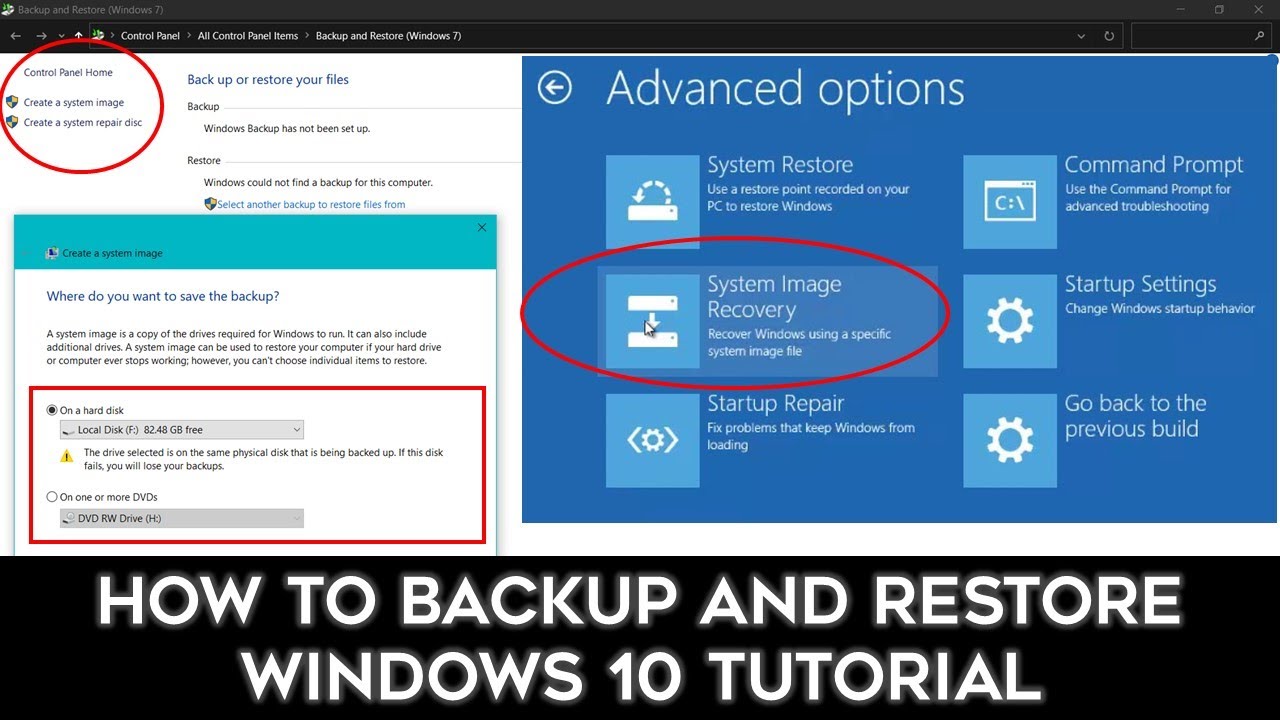 system restore backup