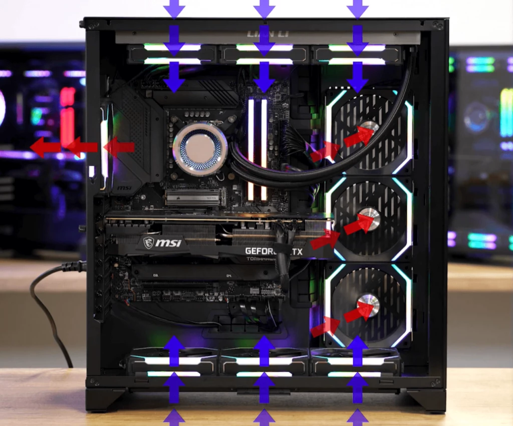 computer case airflow